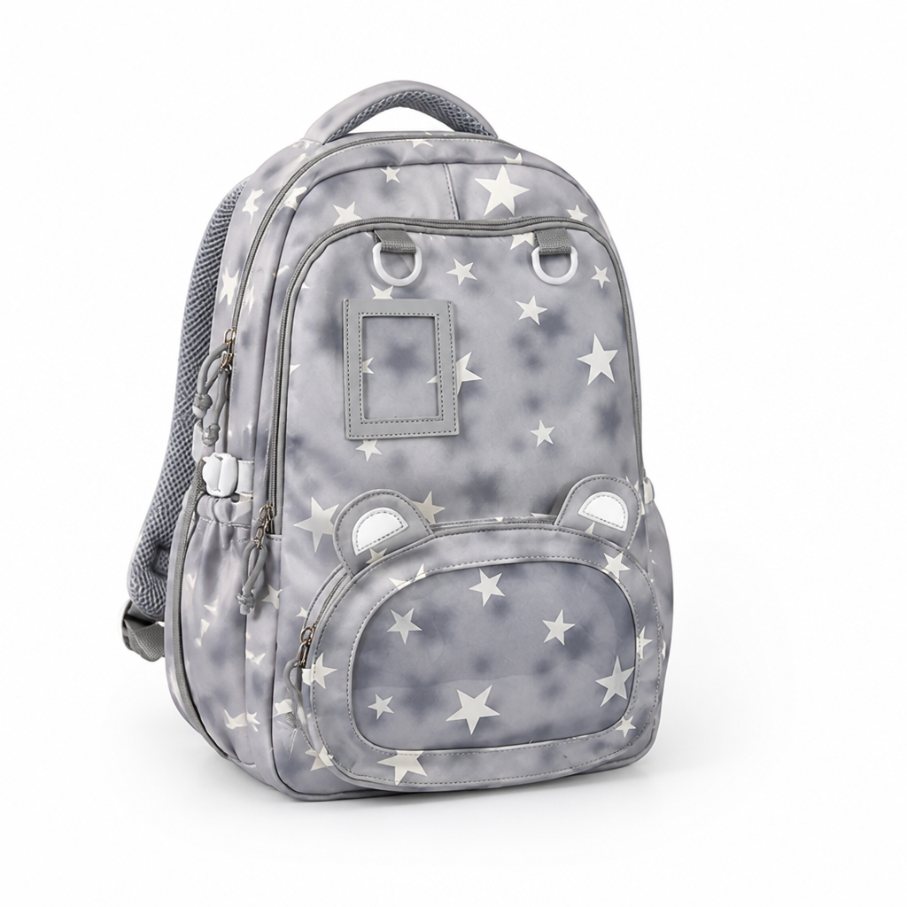 Zaino per bambini a fantasia di stelle con più scomparti | ribuella