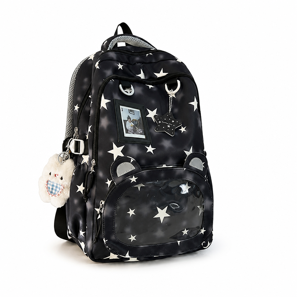 Zaino per bambini a fantasia di stelle con più scomparti | ribuella