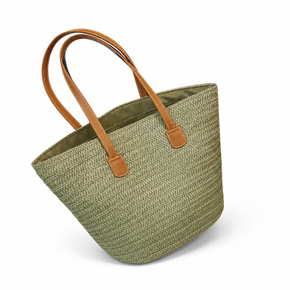Structured Sustainable Handbag With Ergonomic Handles | ribuella