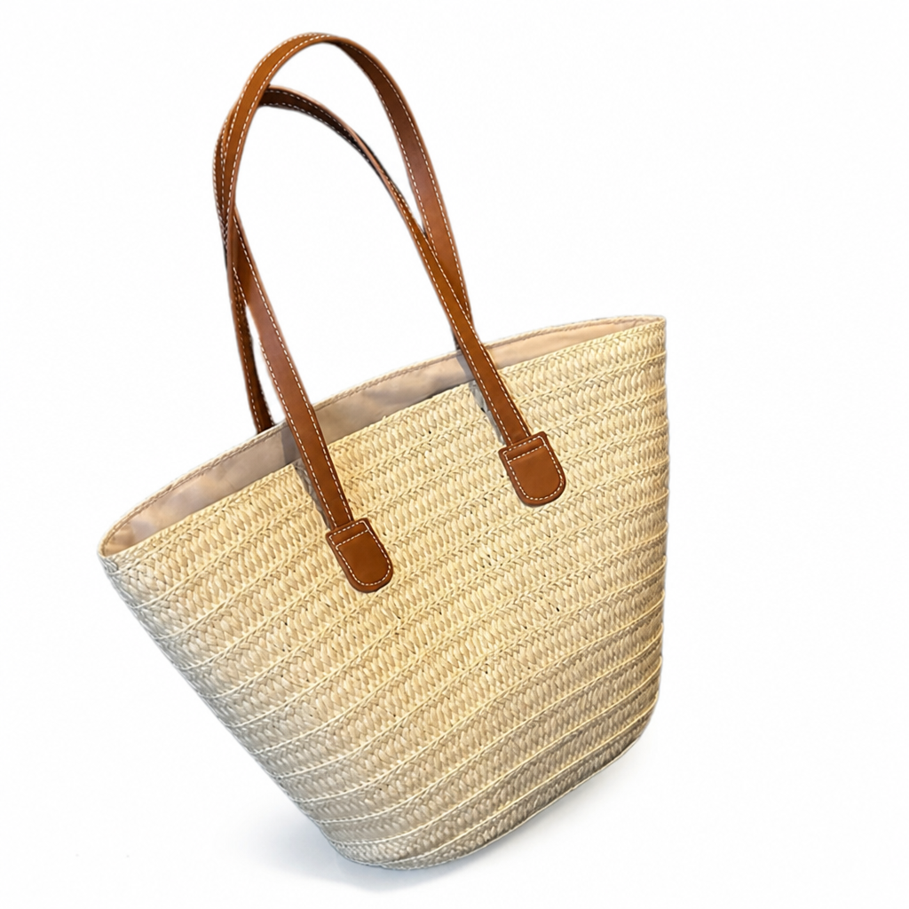 Structured Sustainable Handbag With Ergonomic Handles | ribuella