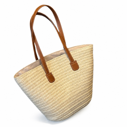 Structured Sustainable Handbag With Ergonomic Handles | ribuella