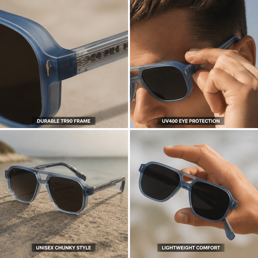 TR90 Frame UV400 Gradient Lenses Sunglasses | ribuella