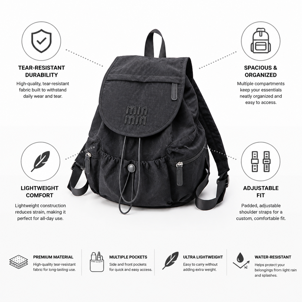 Tear-Resistant Lightweight School Backpack | ribuella
