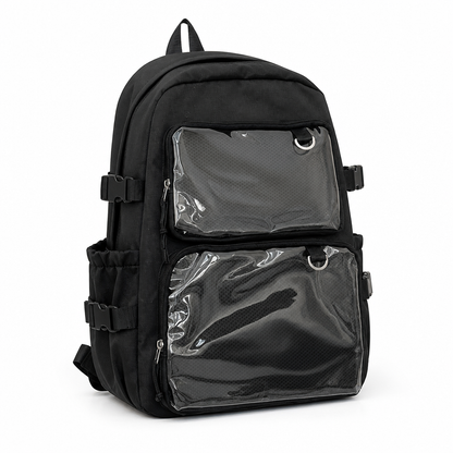 Transparent Mesh Multi-Compartment School Backpack | ribuella