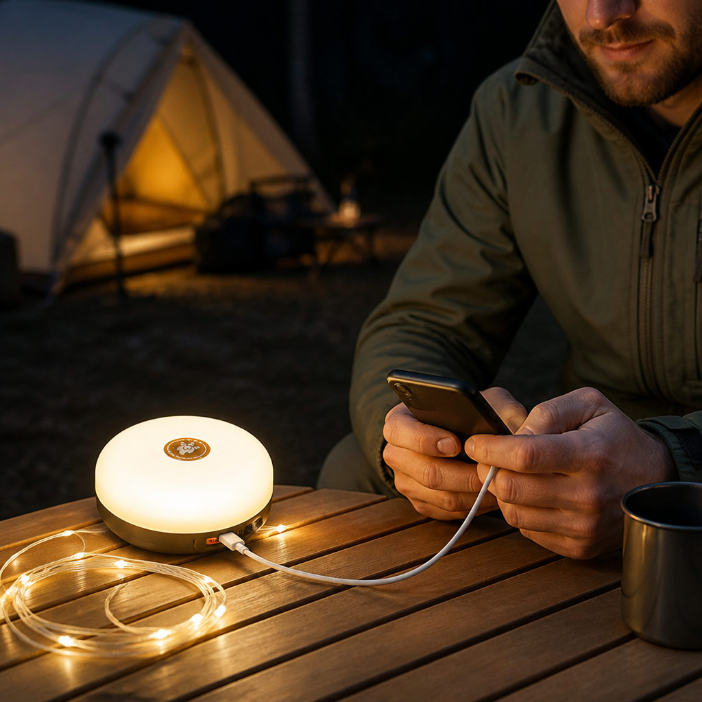 USB-C Rechargeable Power Bank Lantern & Flashlight | ribuella