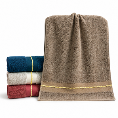 Ultra-Absorbent Cotton Terry Jacquard Bath Towel | ribuella