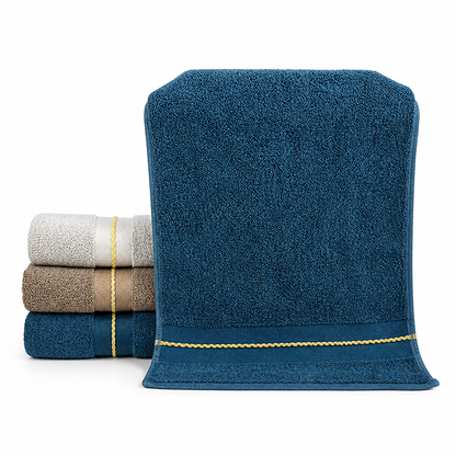 Ultra-Absorbent Cotton Terry Jacquard Bath Towel | ribuella