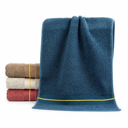 Ultra-Absorbent Cotton Terry Jacquard Bath Towel | ribuella