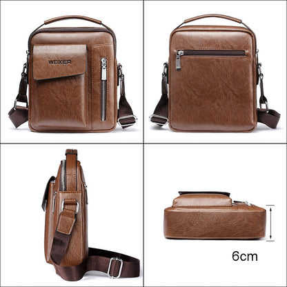 Stylish Everyday Leather Crossbody Bag for Men | ribuella