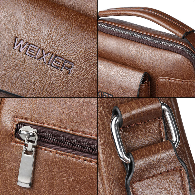 Stylish Everyday Leather Crossbody Bag for Men | ribuella
