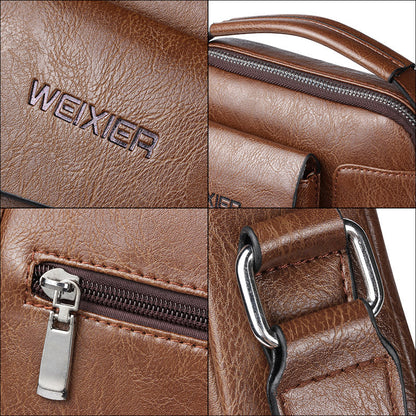 Stylish Everyday Leather Crossbody Bag for Men | ribuella
