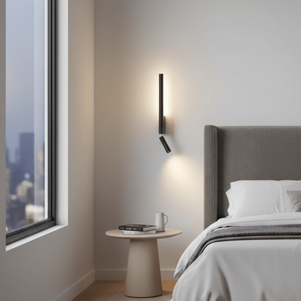 SerenGlow melegfehér LED-es fali lámpa — minimalista lámpatest