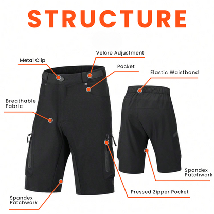 TrailBlazer Cargo Shorts – Ultimate Comfort for Biking Adventures | ribuella