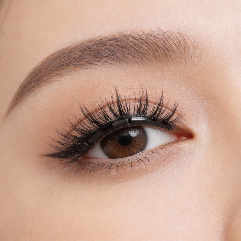 Reusable Magnetic Eyelash Set - Adhesive-Free - Hypoallergenic with Applicator | ribuella