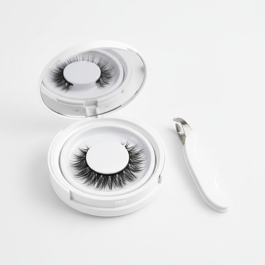 Reusable Magnetic Eyelash Set - Adhesive-Free - Hypoallergenic with Applicator | ribuella
