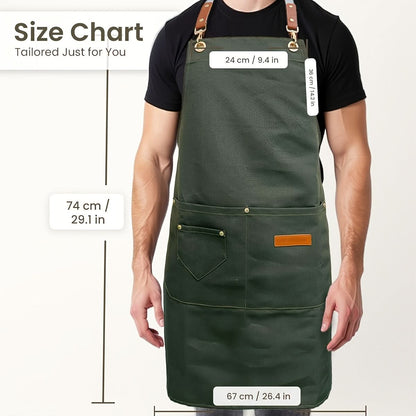 Utility Apron for Everyday Work - Durable and Organized Design | ribuella