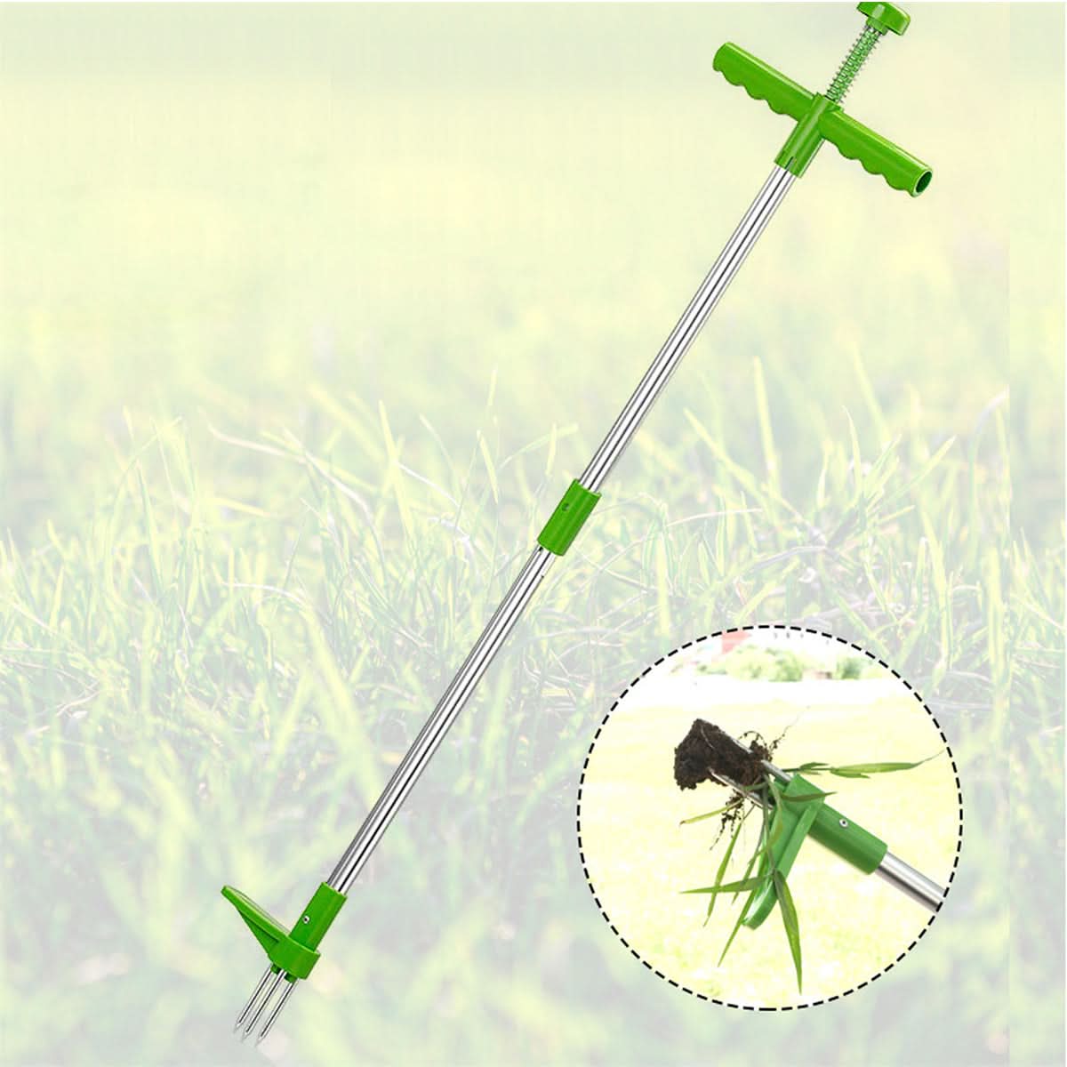 Unkrautstecher mit Stiel für mühelose und saubere Gartenpflege | ribuella