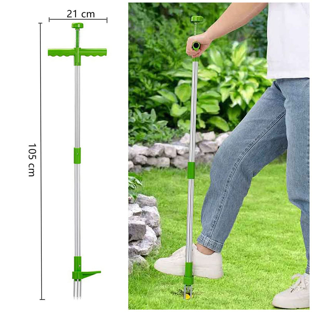 Unkrautstecher mit Stiel für mühelose und saubere Gartenpflege | ribuella