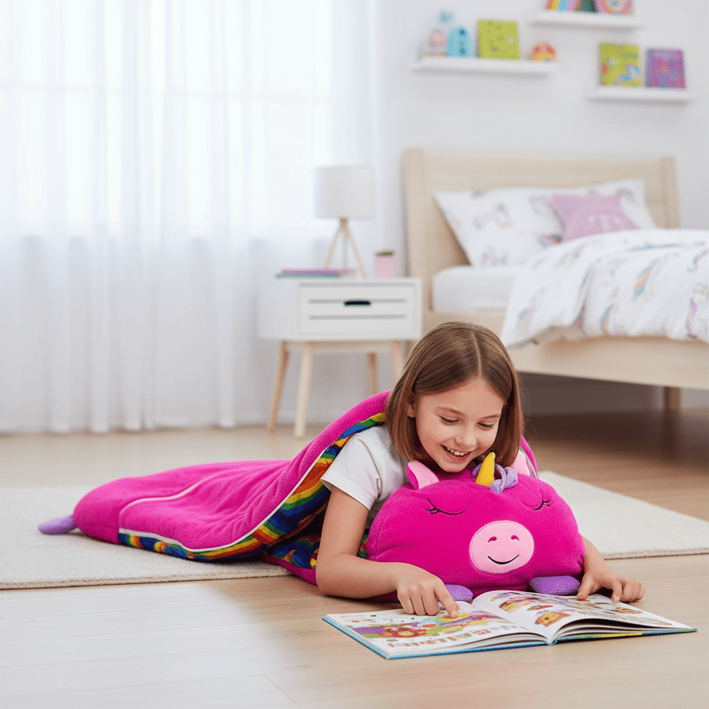 CuddleQuest 2-in-1 Full-Size Convertible Plush Sleeping Bag