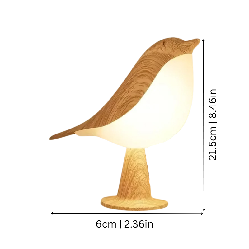 LED-Ambientebeleuchtung im Vogel-Design mit Touch-Steuerung und Aromadiffusor