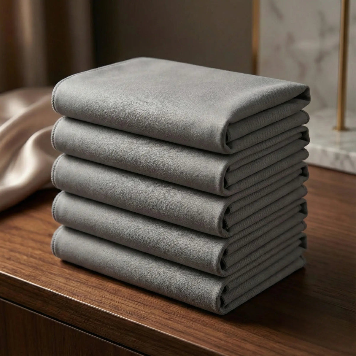 Set of 10 Reusable Lint-Free Microfiber Cloths for Glass Cleaning | ribuella