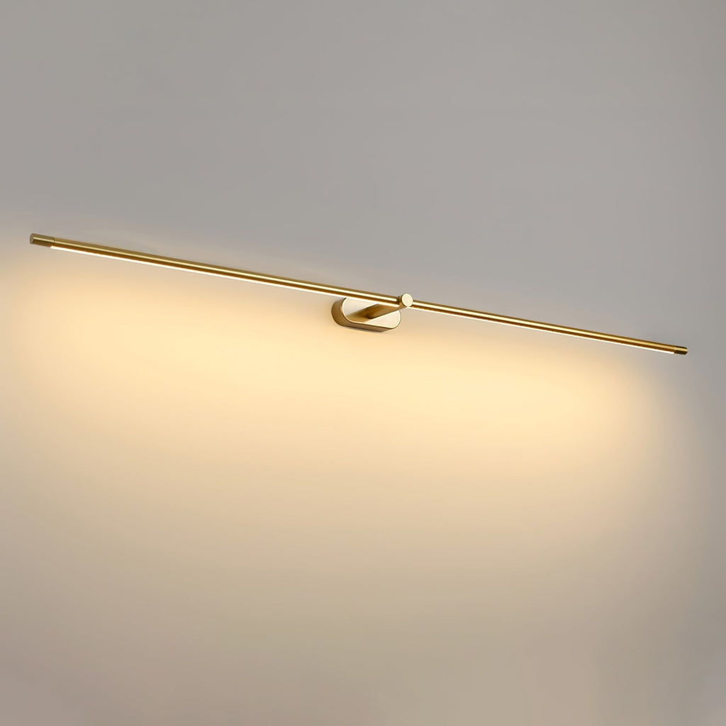 Minimalist Linear Wall Lamp Hardwired Metal LED Adjustable Lighting Fixture | ribuella