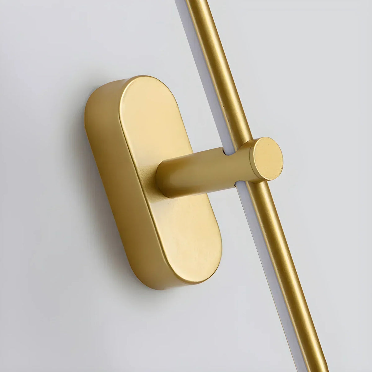 Ivox gull- og svart lineær vegglampe, ultratynt moderne design