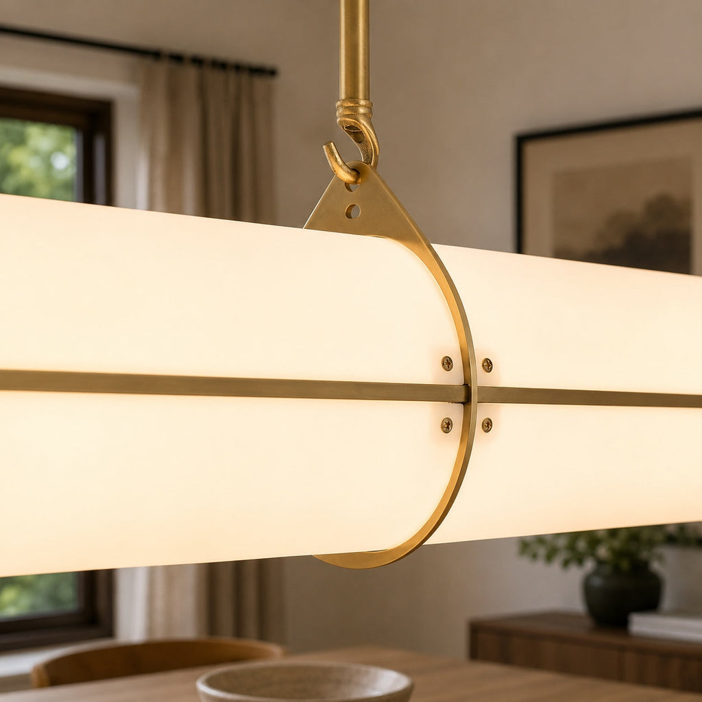Moderní nastavitelná závěsná lampa, kovové LED svítidlo pro kuchyň a jídelní prostory | ribuella