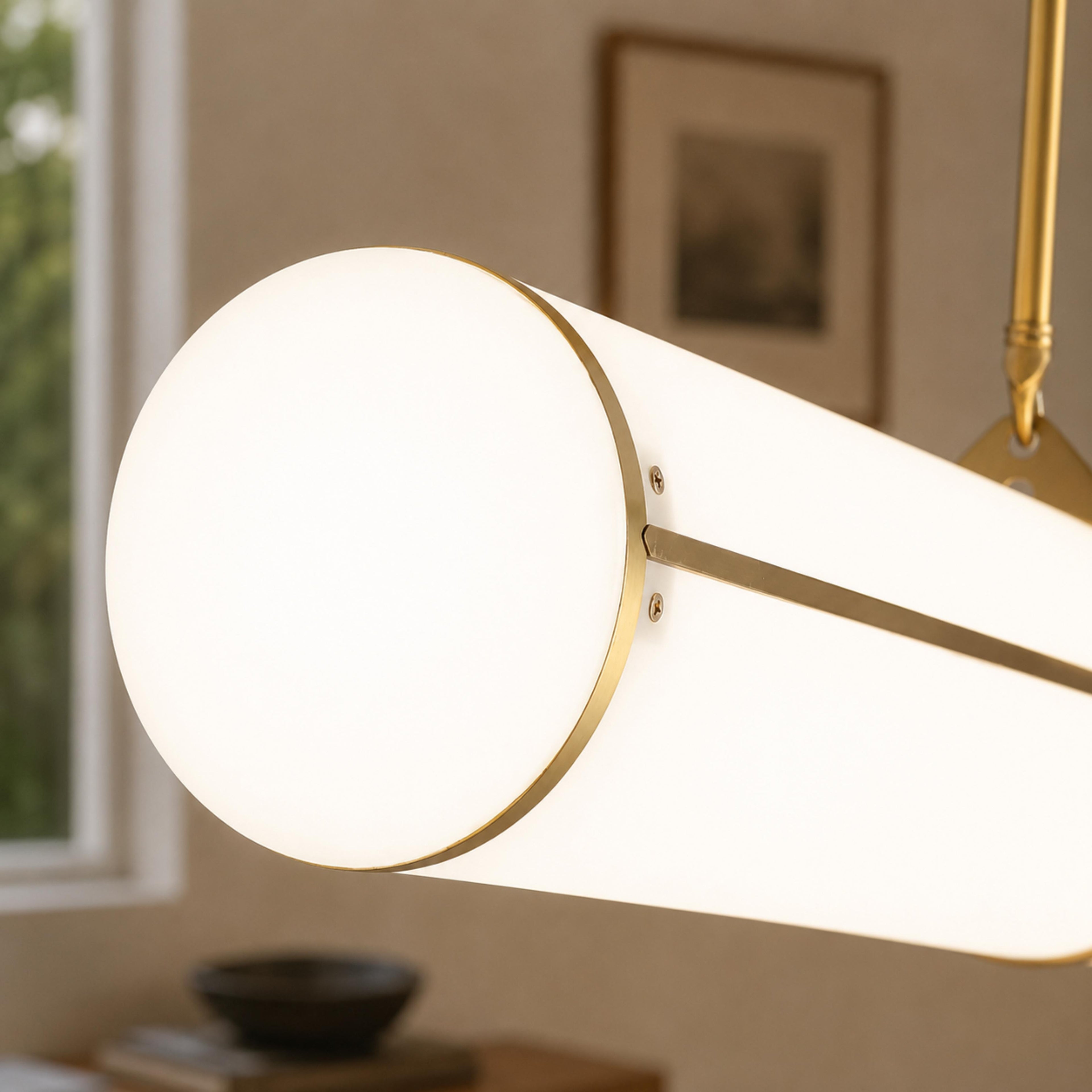 Moderní nastavitelná závěsná lampa, kovové LED svítidlo pro kuchyň a jídelní prostory | ribuella