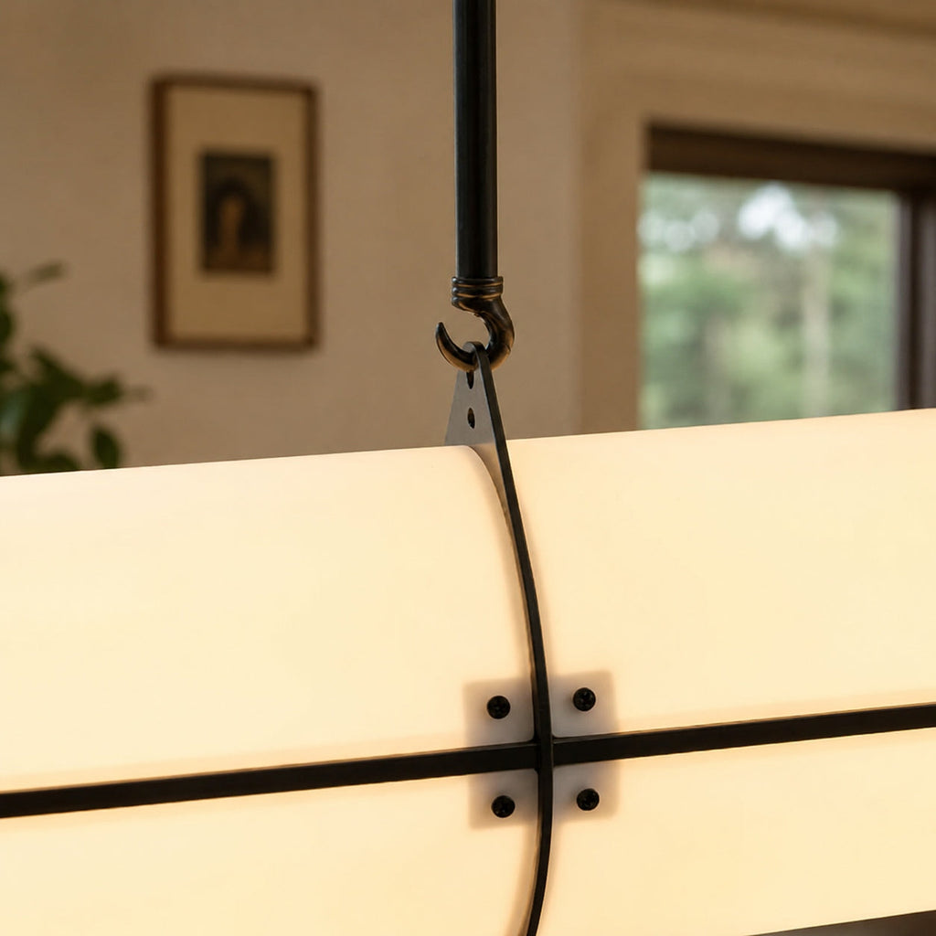Moderní nastavitelná závěsná lampa, kovové LED svítidlo pro kuchyň a jídelní prostory | ribuella