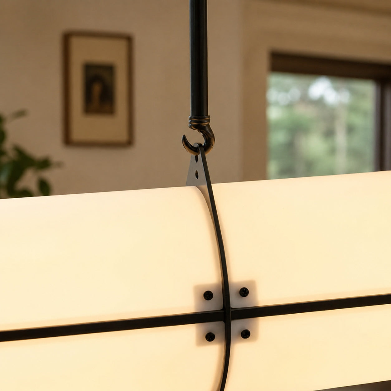 Moderní nastavitelná závěsná lampa, kovové LED svítidlo pro kuchyň a jídelní prostory | ribuella