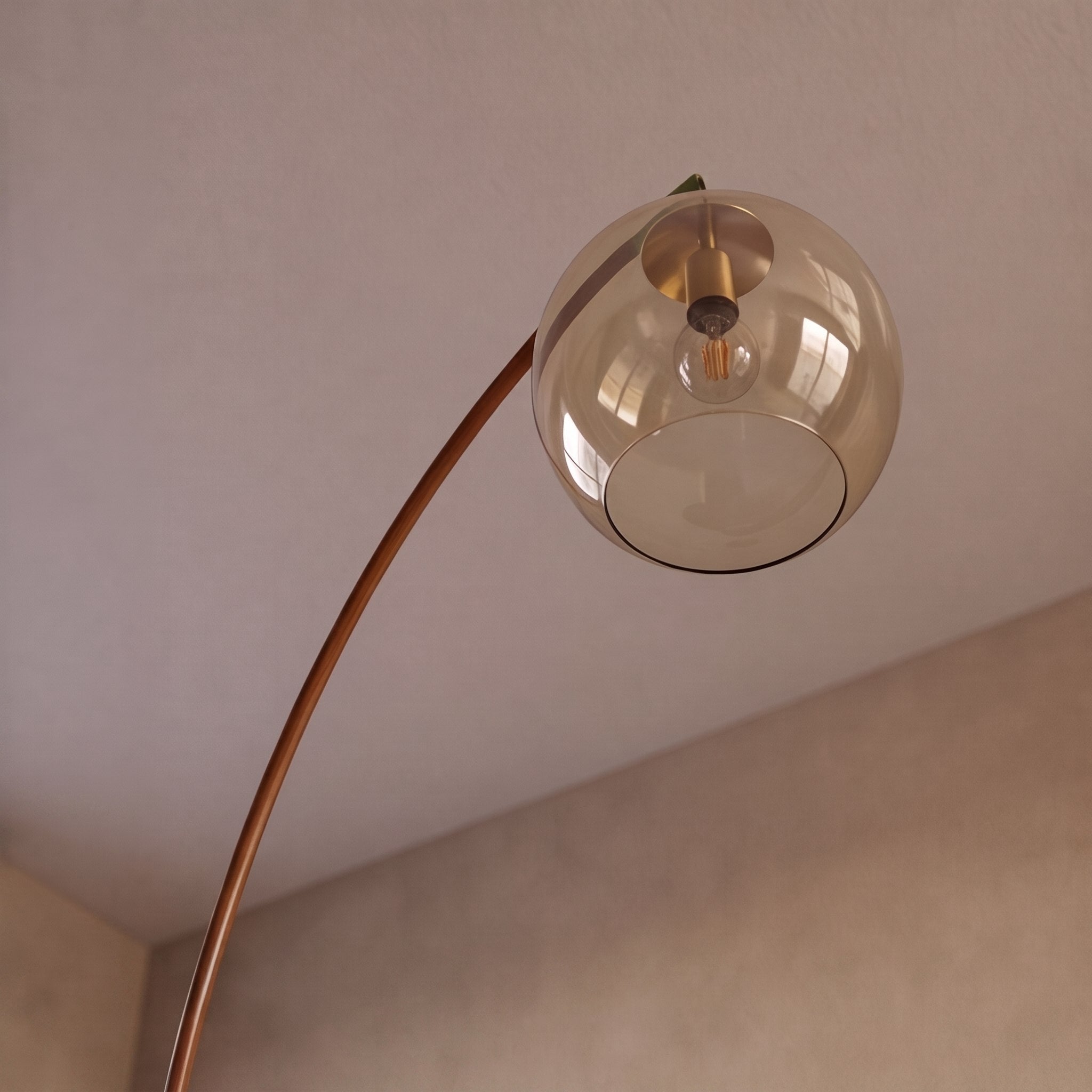 Modern Arc Floor Lamp Adjustable Metal Shade LED Lighting for Living Room and Bedroom | ribuella