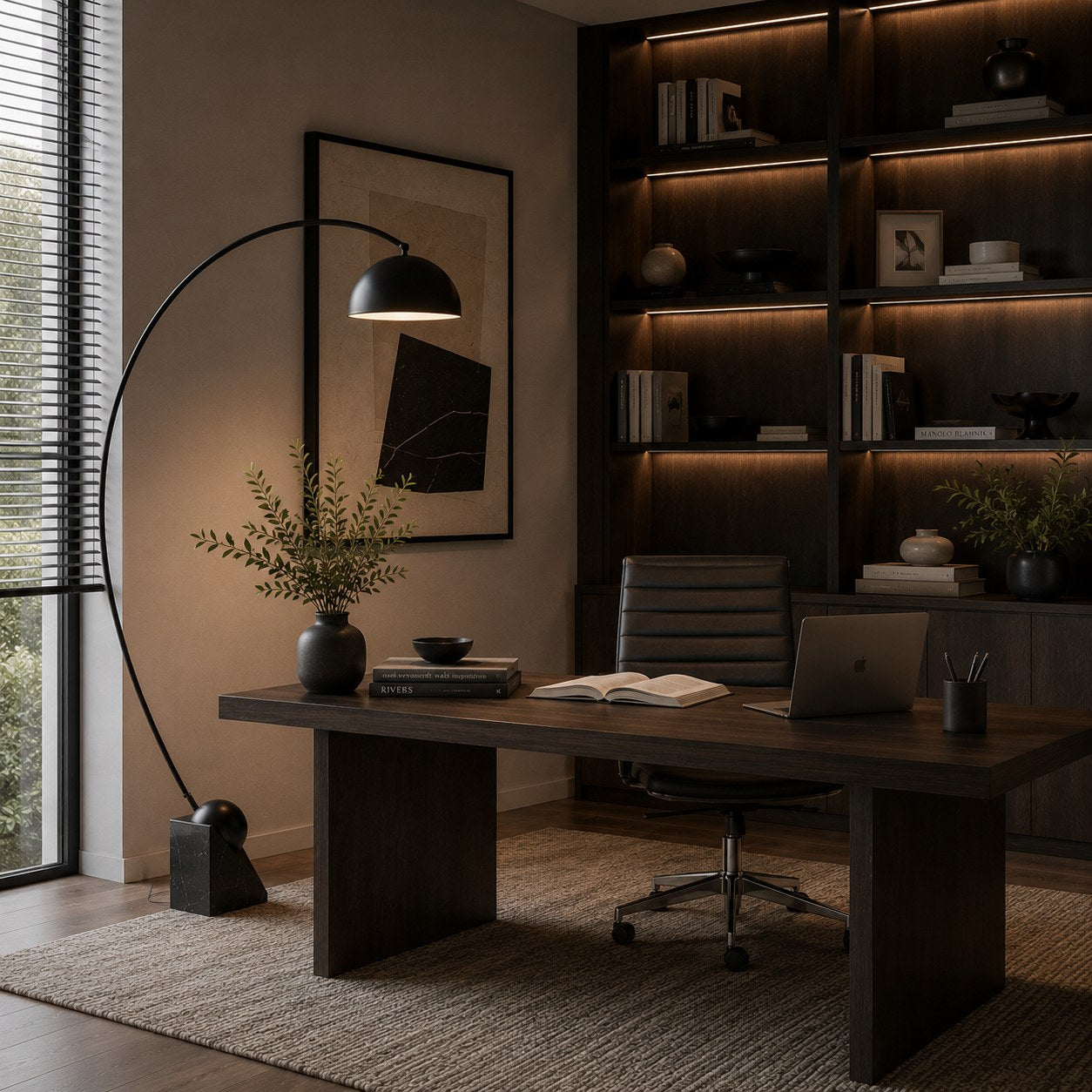 Moderne Stehleuchte mit verstellbarer Höhe, goldfarbenem Marmorsockel und LED-Beleuchtung, 60-72 Inch | ribuella