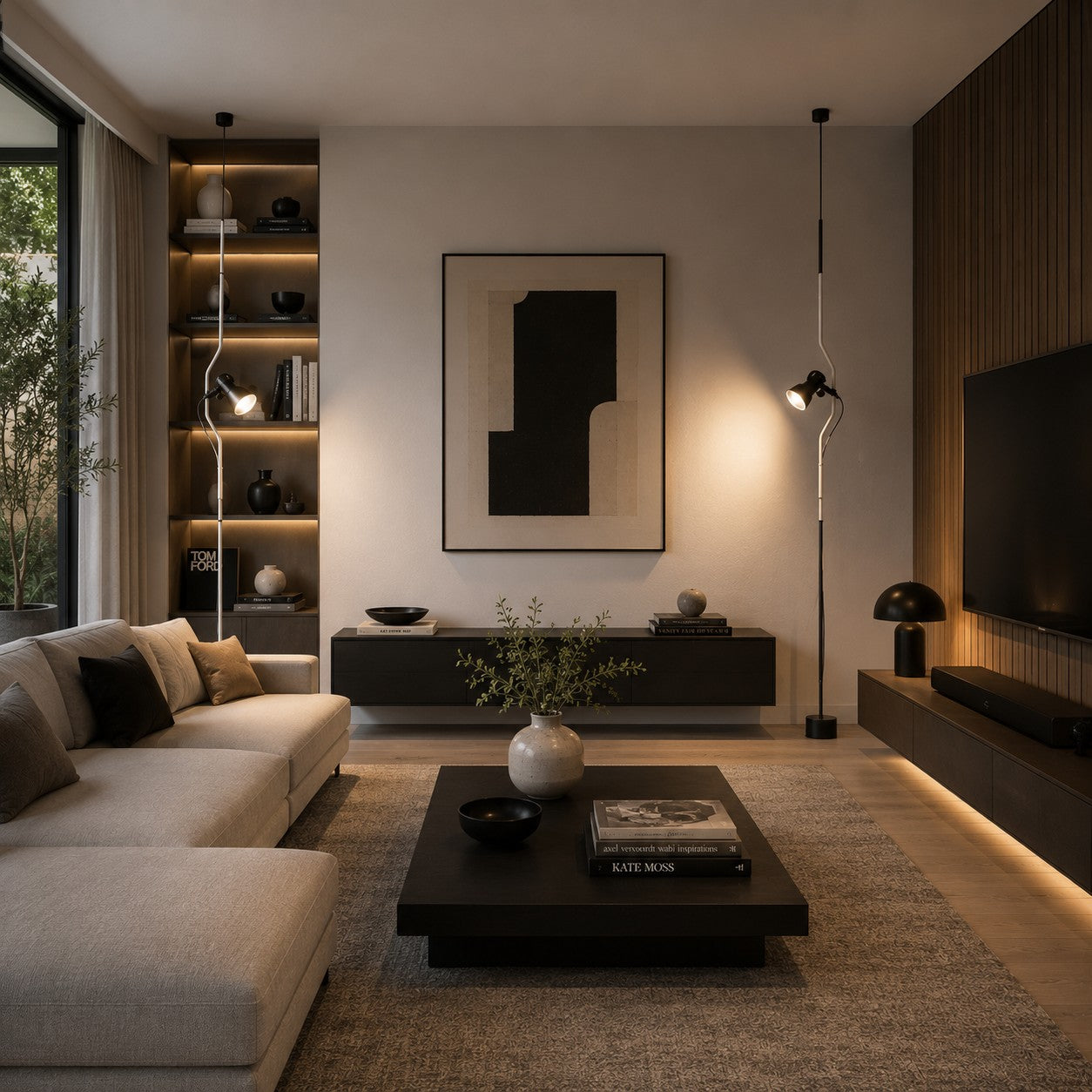 Moderní stojací lampa s nastavitelnou výškou, kovovým bodovým světlem pro vnitřní osvětlení | ribuella