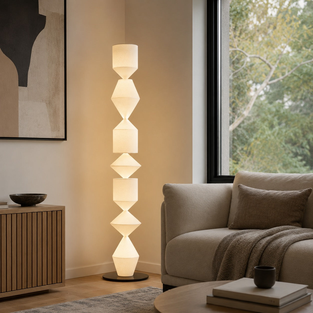 Lampadaire moderne réglable avec structure en fer, éclairage indirect et douille E26 E27, pour le salon | ribuella