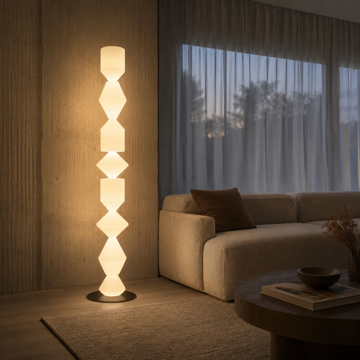 Lampadaire moderne réglable avec structure en fer, éclairage indirect et douille E26 E27, pour le salon | ribuella