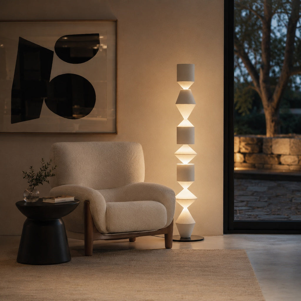 Lampadaire moderne réglable avec structure en fer, éclairage indirect et douille E26 E27, pour le salon | ribuella