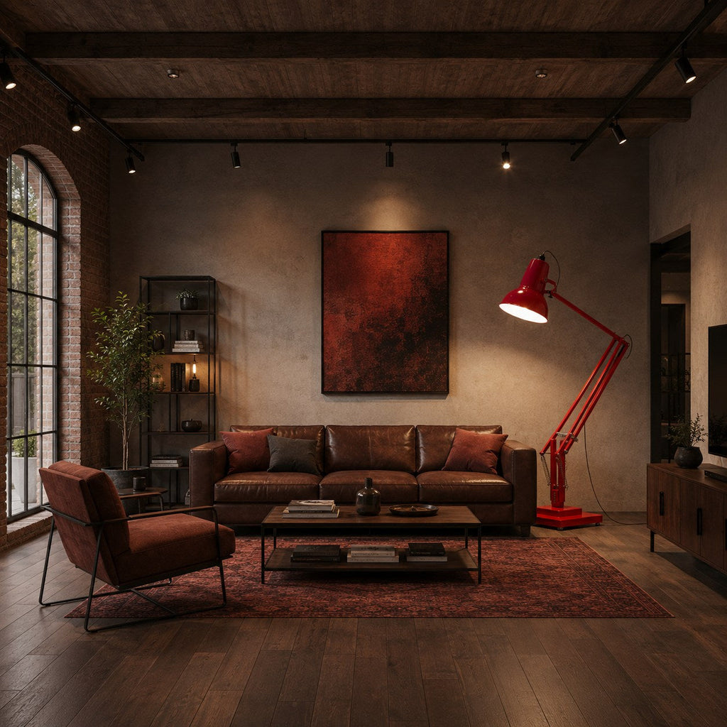 Lampadaire moderne avec base en métal et hauteur réglable, pour l’éclairage du salon | ribuella