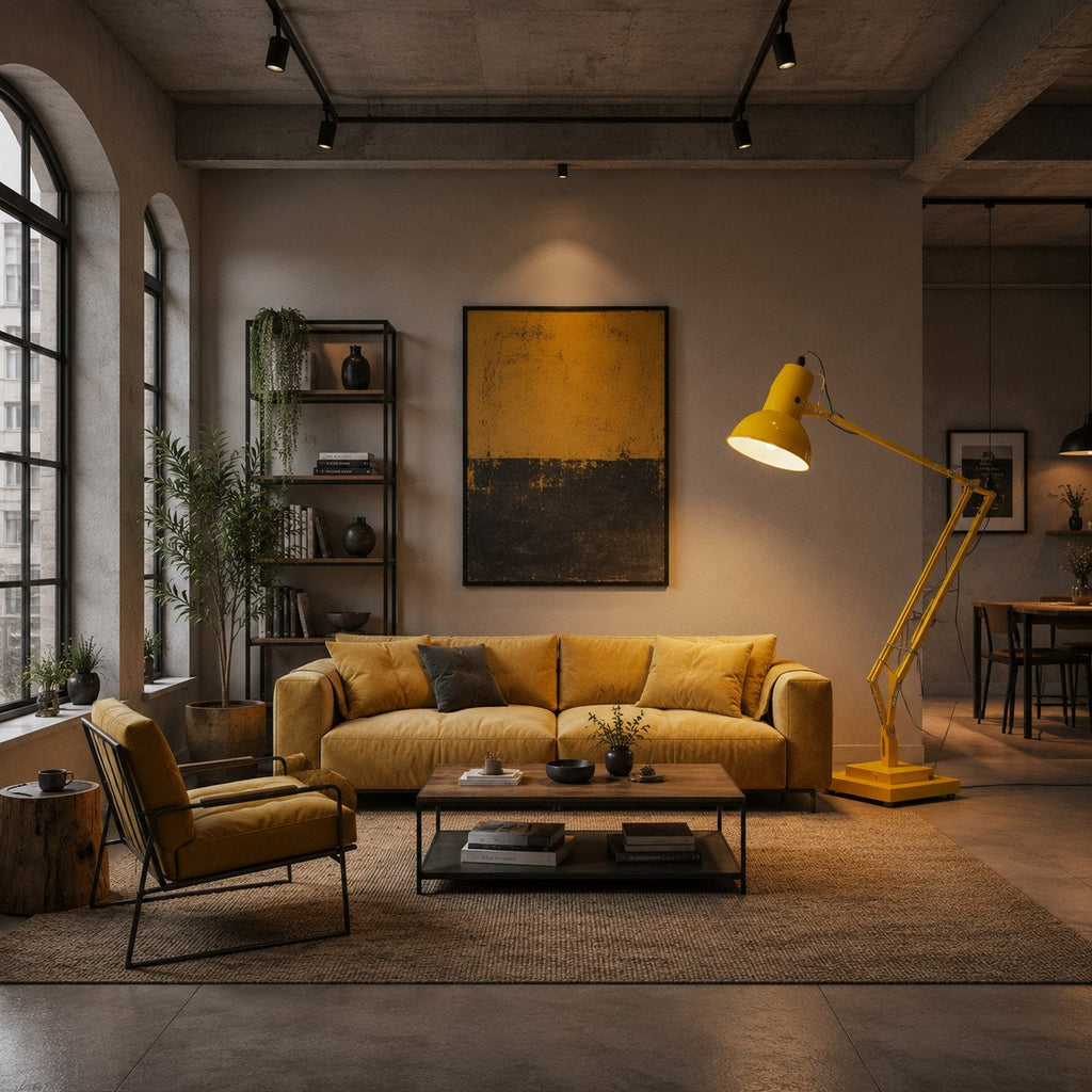 Lampadaire moderne avec base en métal et hauteur réglable, pour l’éclairage du salon | ribuella