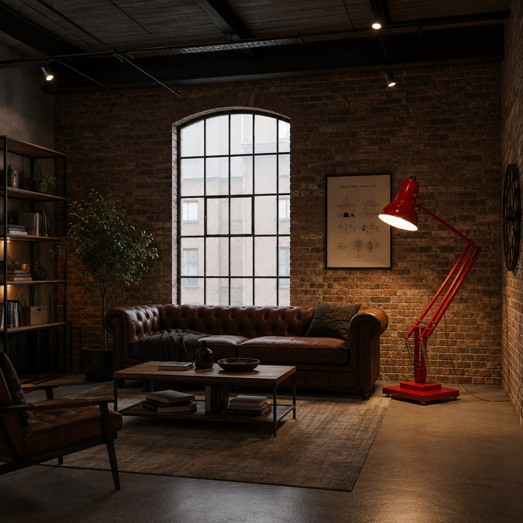 Lampadaire moderne avec base en métal et hauteur réglable, pour l’éclairage du salon | ribuella