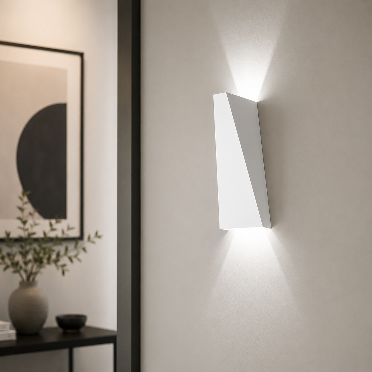 Moderne LED-Wandleuchte mit Up- und Downlight, Aluminium, 10 W, dimmbar, für den Innenbereich | ribuella
