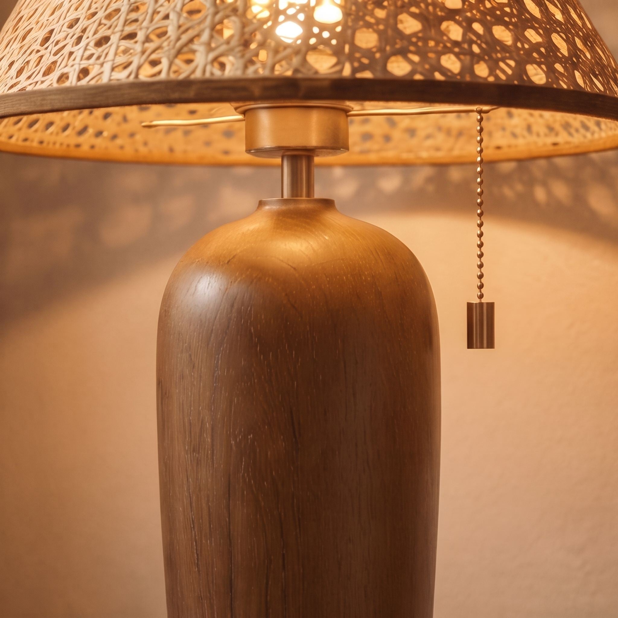 Modern Wood Table Lamp Adjustable LED Design for Home Office Nightstand or Desk Use | ribuella