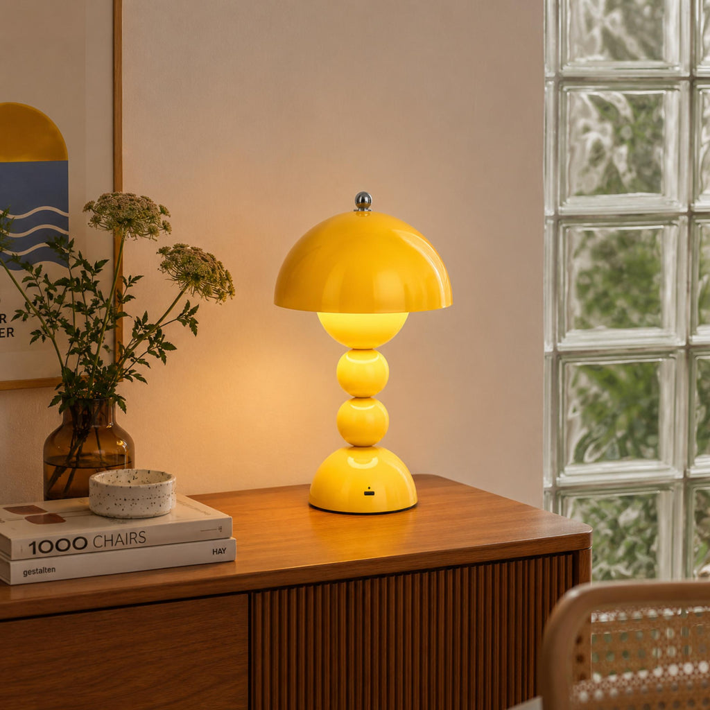 Nordisk stil bordlampe, transportabel akryl-LED-lampe med berøringsstyring til indendørs brug, USB-drevet | ribuella