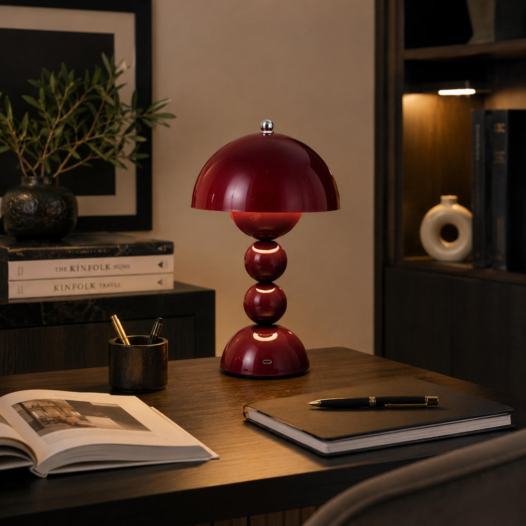 Nordisk stil bordlampe, transportabel akryl-LED-lampe med berøringsstyring til indendørs brug, USB-drevet | ribuella