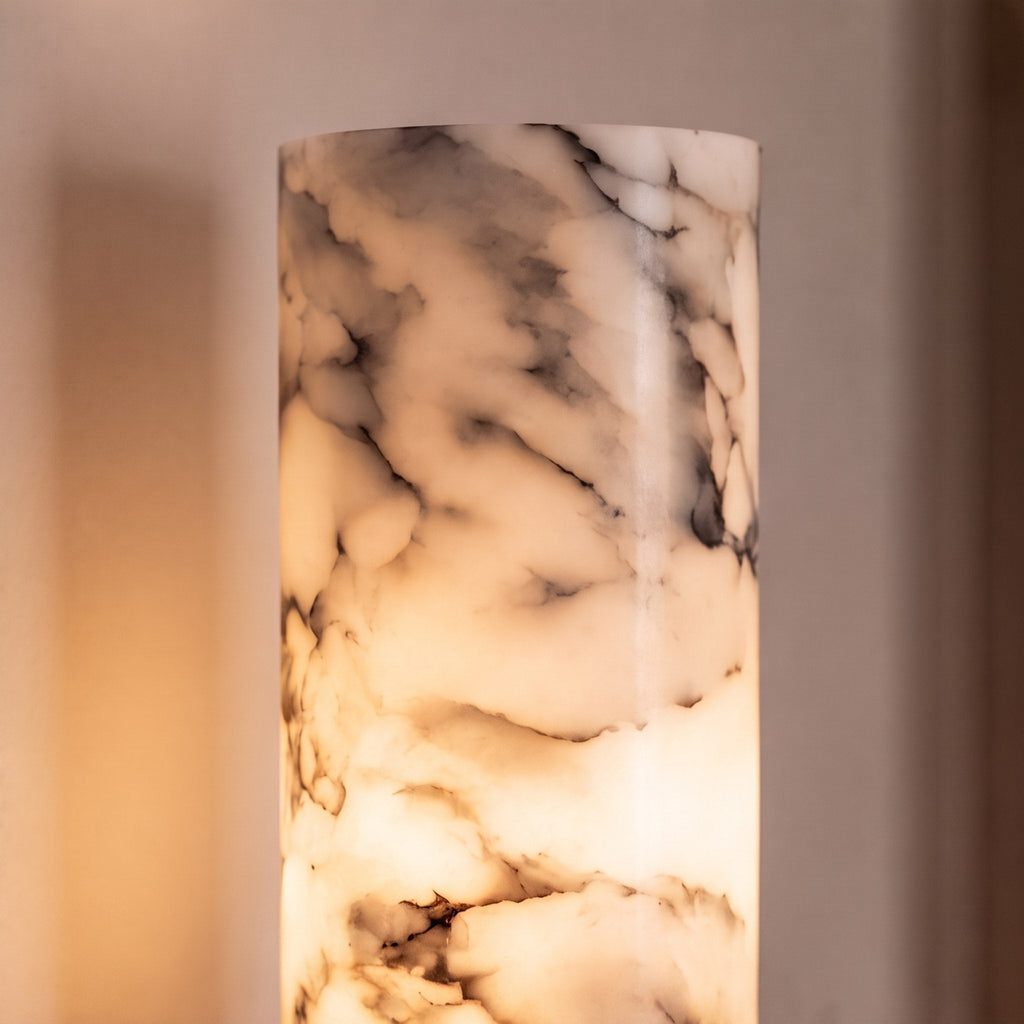 Modern Wall Light Hardwired Polished Marble LED Fixture for Elegant Illumination | ribuella