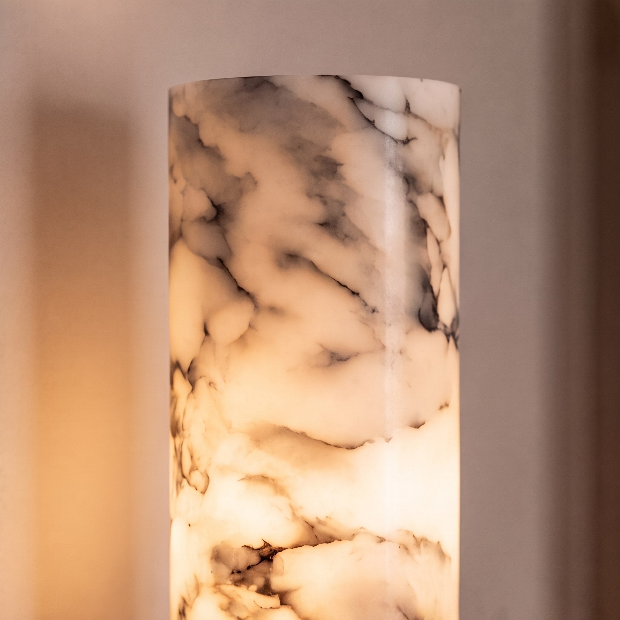 Modern Wall Light Hardwired Polished Marble LED Fixture for Elegant Illumination | ribuella