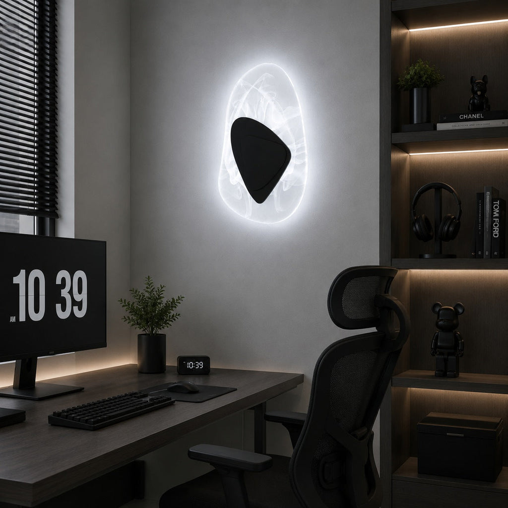Moderne Wandleuchte zur Wandmontage aus Eisen und Kristall mit verstellbarem LED-Licht, warmweiß und kaltweiß | ribuella