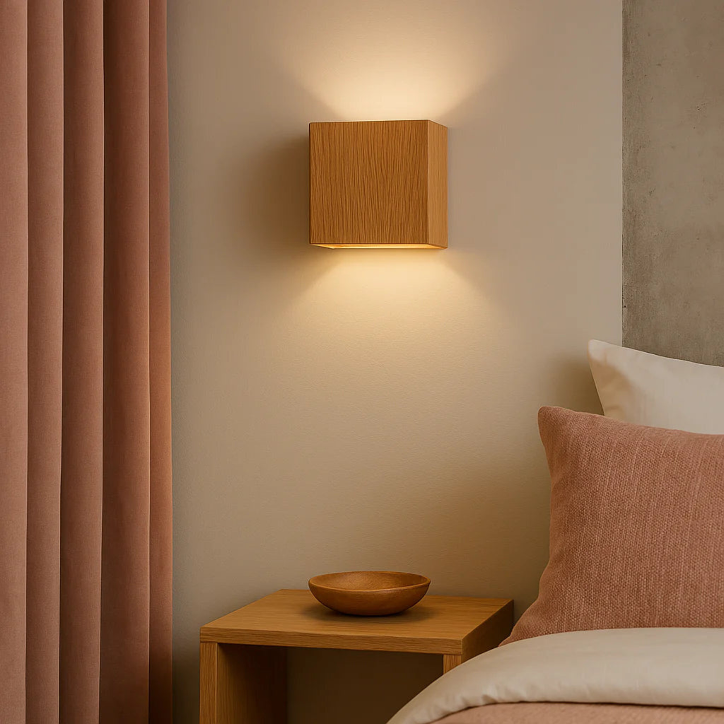 Stylish Cube Wall Fixture - Durable Integrated LED Design | ribuella