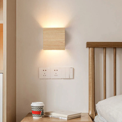 Stylish Cube Wall Fixture - Durable Integrated LED Design | ribuella