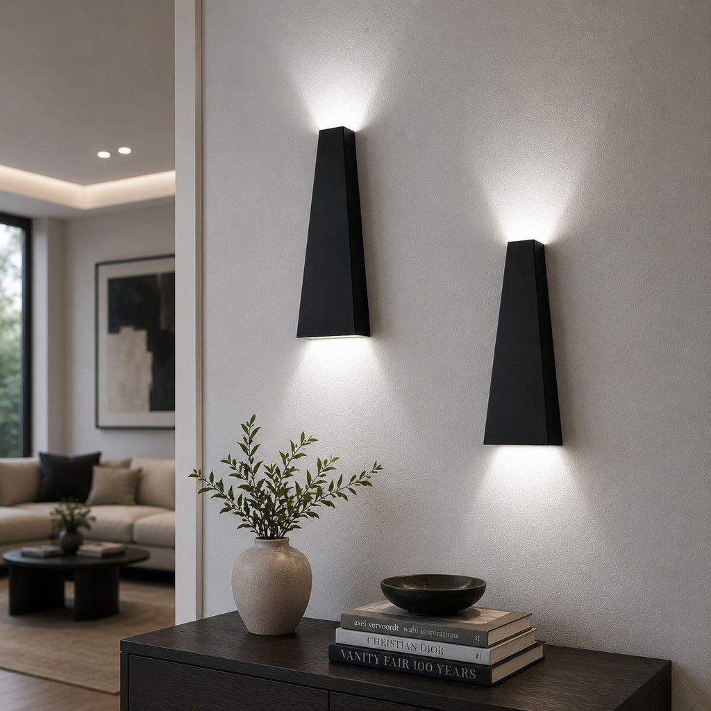 Moderne LED-Wandleuchte mit Up- und Downlight, Aluminium, 10 W, dimmbar, für den Innenbereich | ribuella